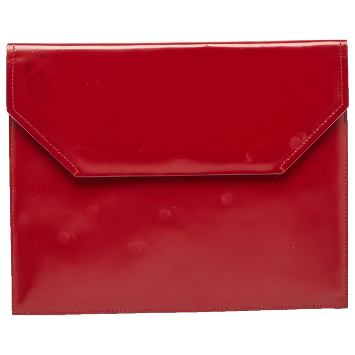 Pre-owned Bally Leather Clutch Bag In Red