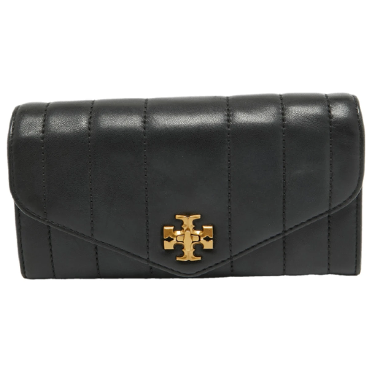 Pre-owned Tory Burch Leather Wallet In Black