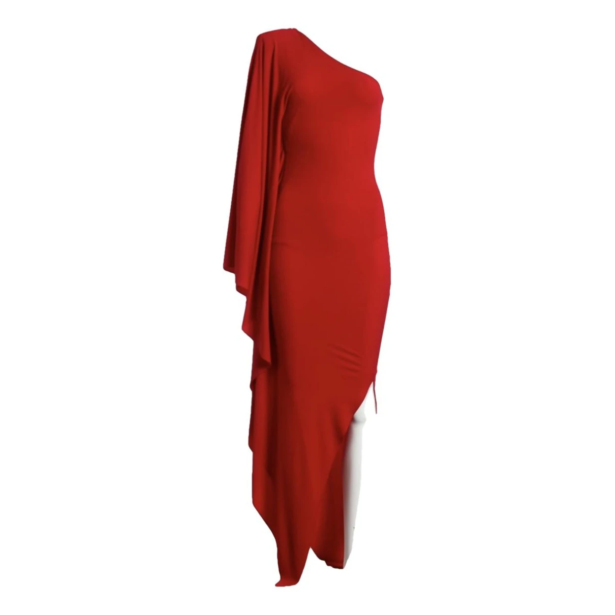 Pre-owned Alexandre Vauthier Maxi Dress In Red