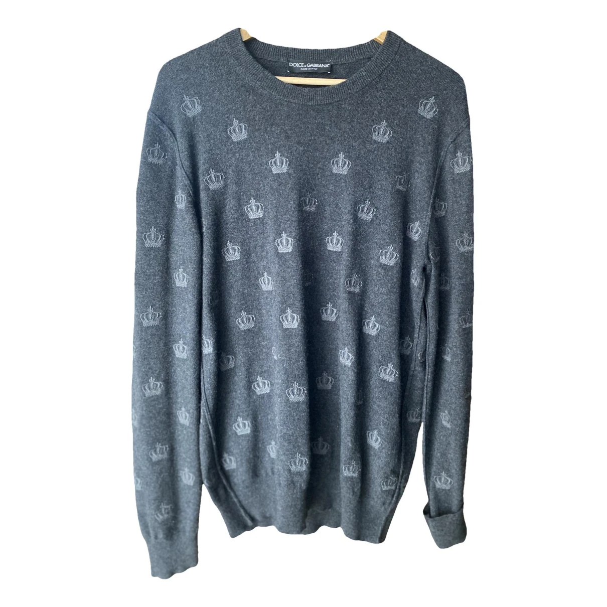 Pre-owned Dolce & Gabbana Cashmere Pull In Grey