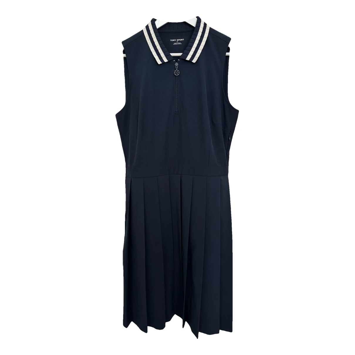 Pre-owned Tory Sport Mid-length Dress In Navy