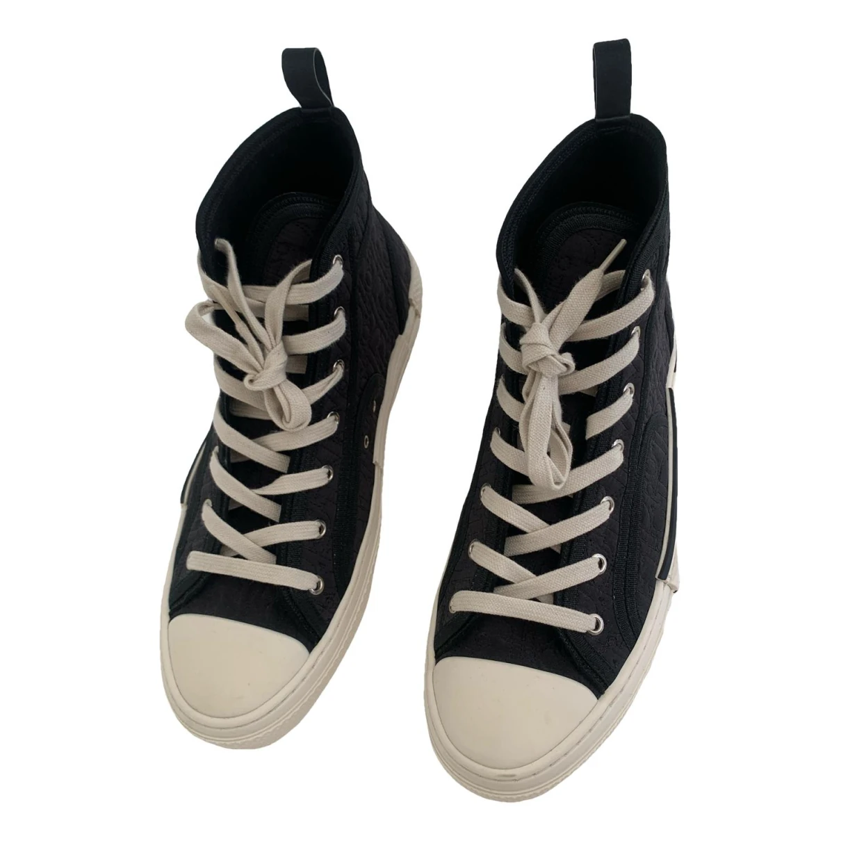 Pre-owned Dior B23 Cloth High Trainers In Black
