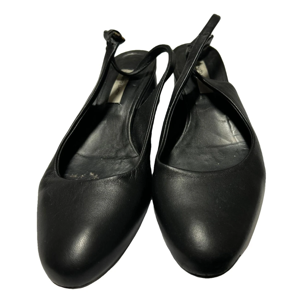 Pre-owned Fausto Santini Leather Heels In Black