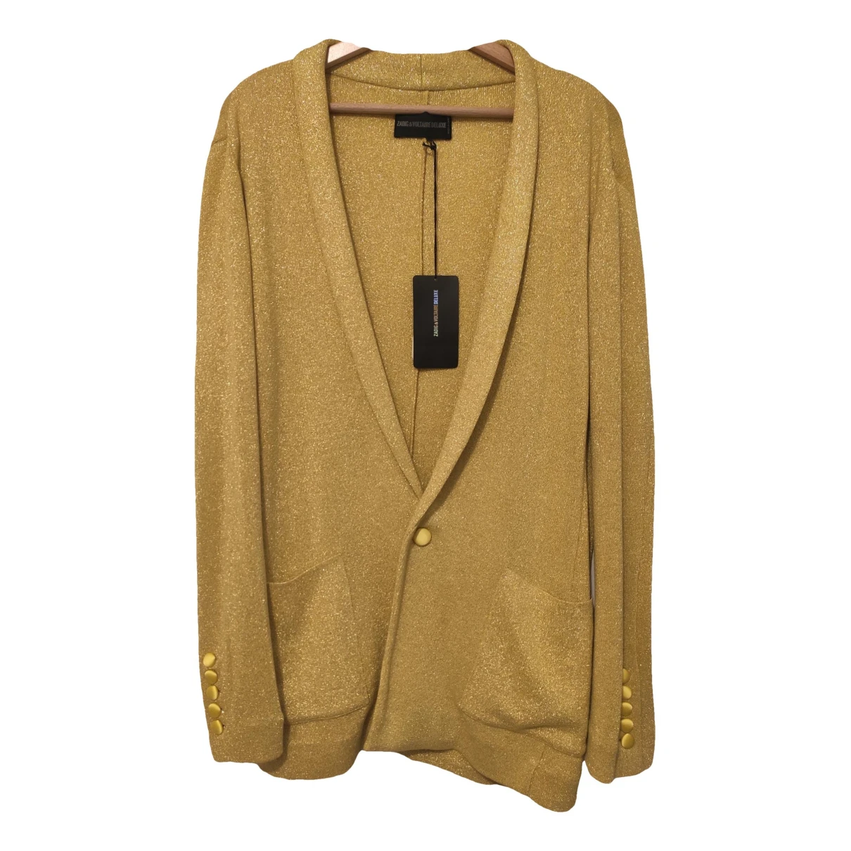 Pre-owned Zadig & Voltaire Cardigan In Yellow