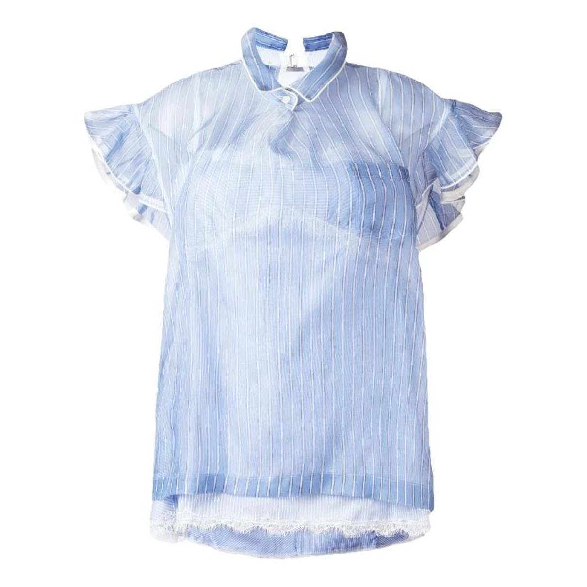 Pre-owned Sacai Blouse In Blue
