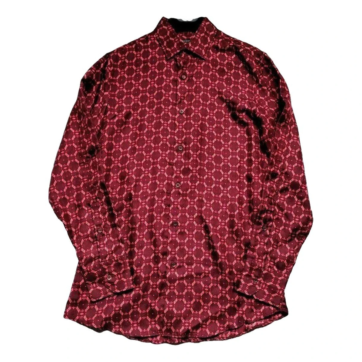 Pre-owned Gucci Silk Shirt In Red