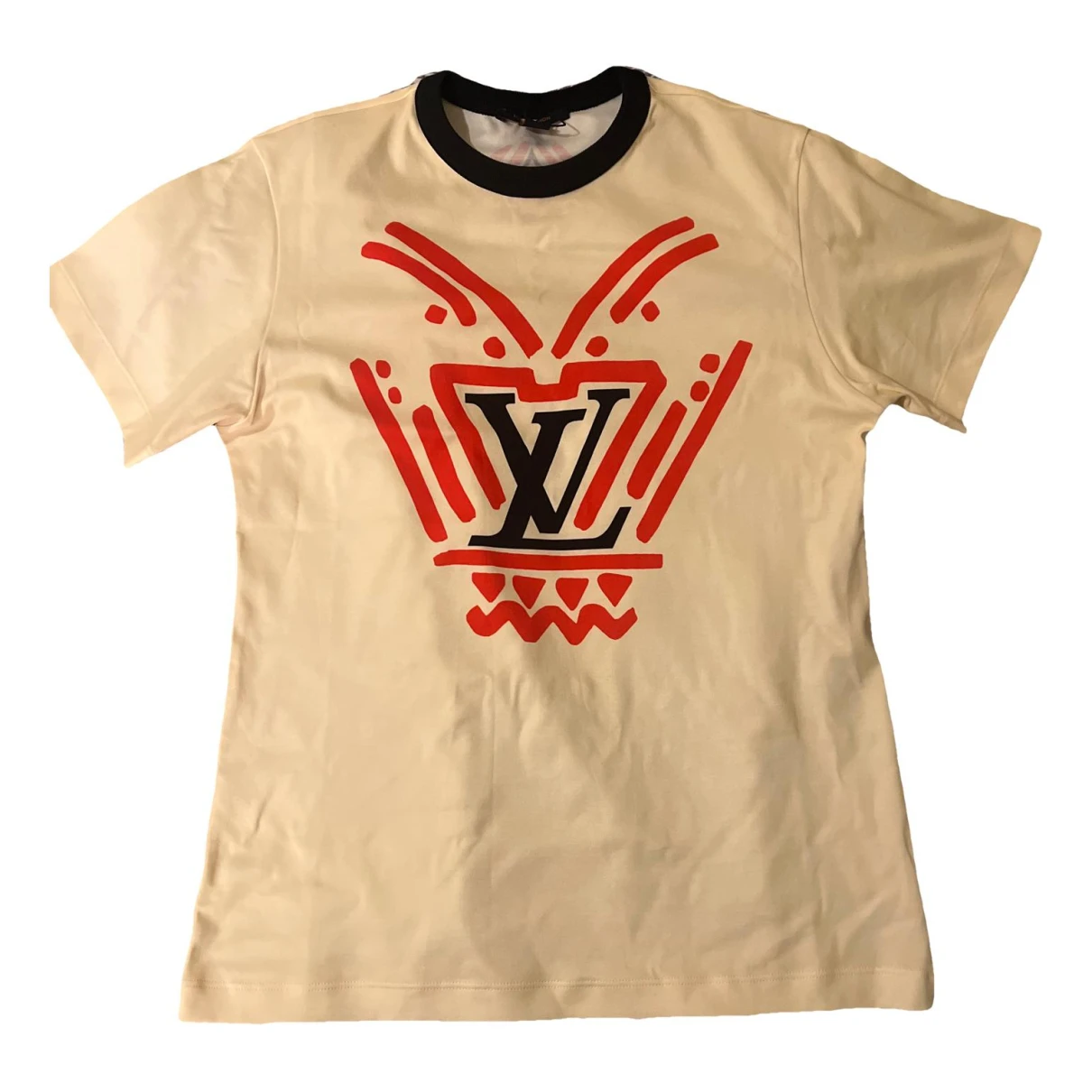 Pre-owned Louis Vuitton T-shirt In Beige