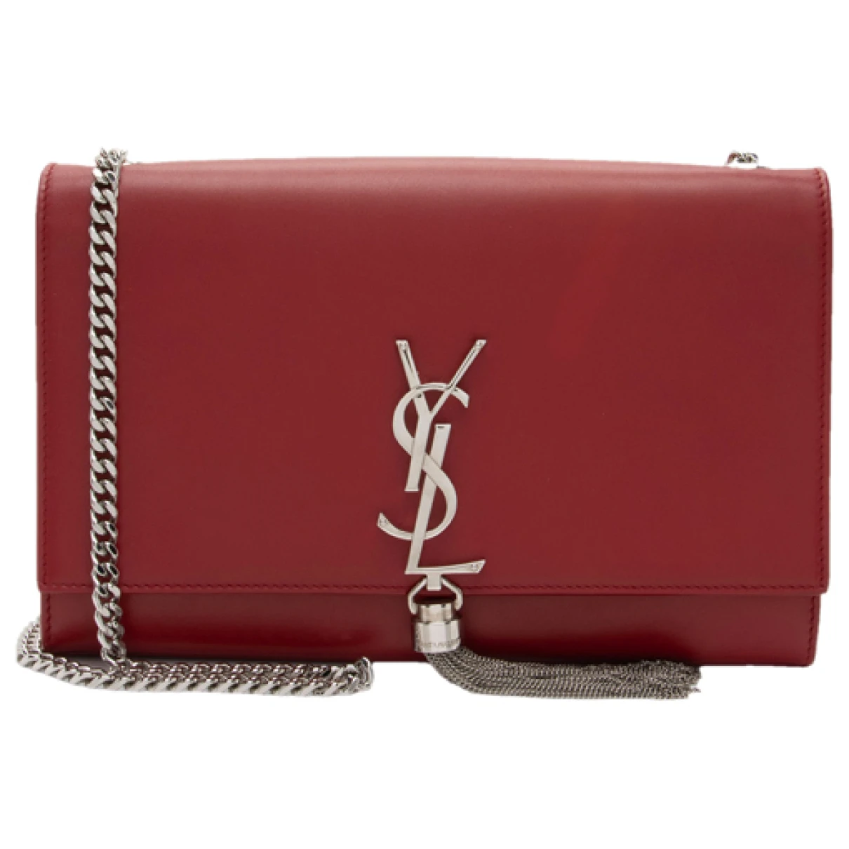 Pre-owned Saint Laurent Leather Crossbody Bag In Red