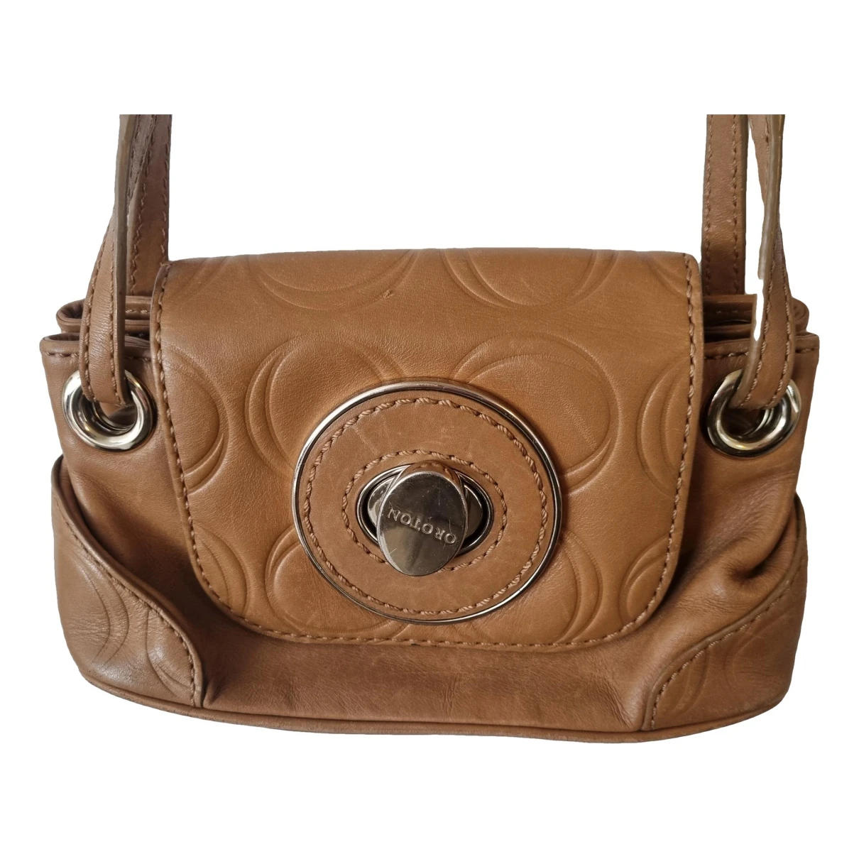 Pre-owned Oroton Leather Handbag In Brown