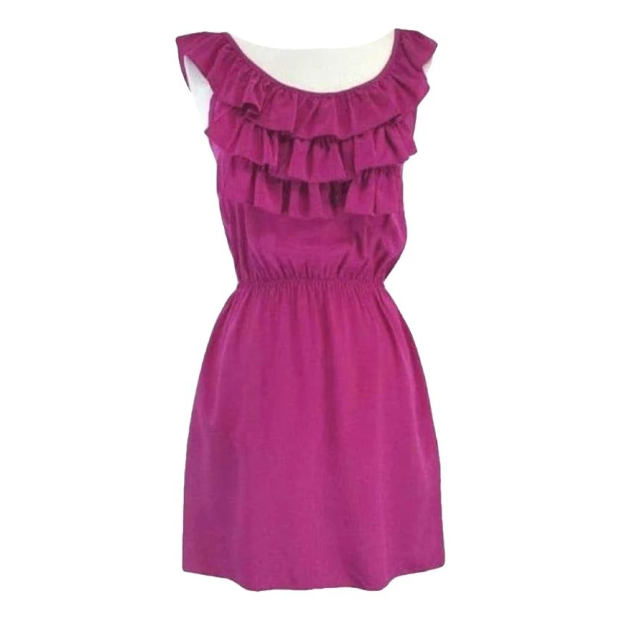 Pre-owned Amanda Uprichard Silk Mini Dress In Pink