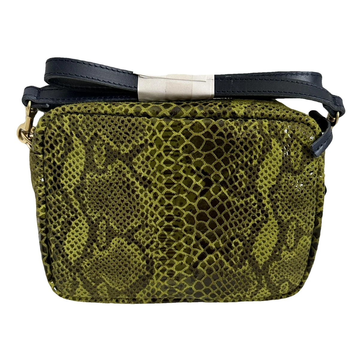 Pre-owned Clare V Leather Crossbody Bag In Green