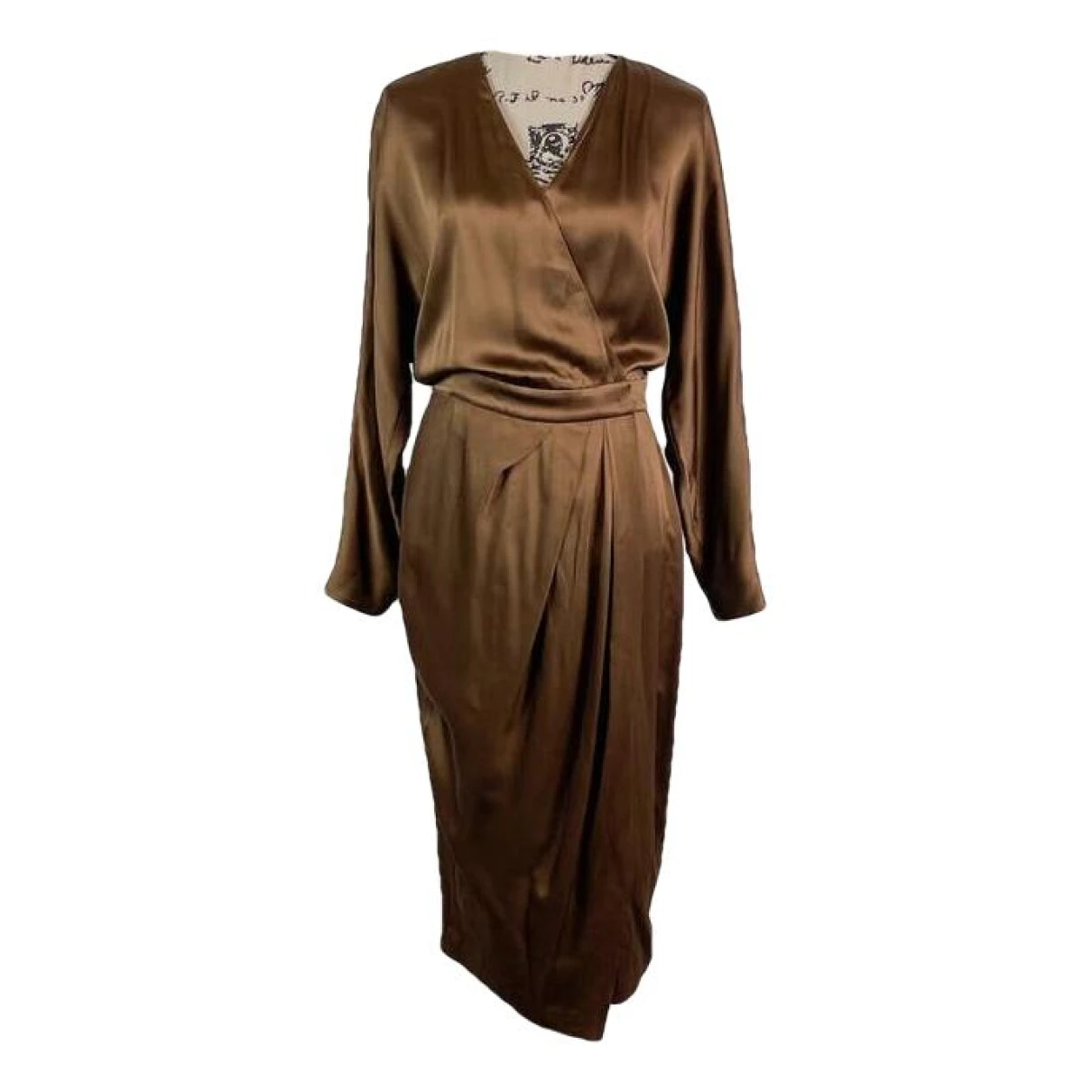 Pre-owned Brunello Cucinelli Mid-length Dress In Brown