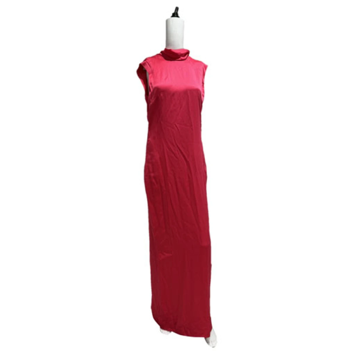 Pre-owned Versace Maxi Dress In Pink