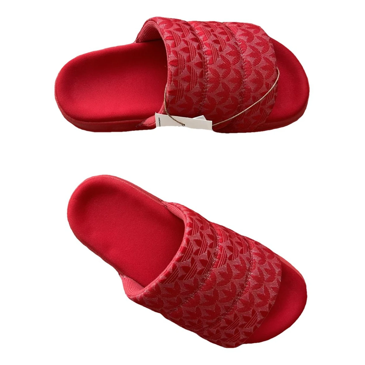 Pre-owned Adidas Originals Adilette Cloth Flip Flops In Red