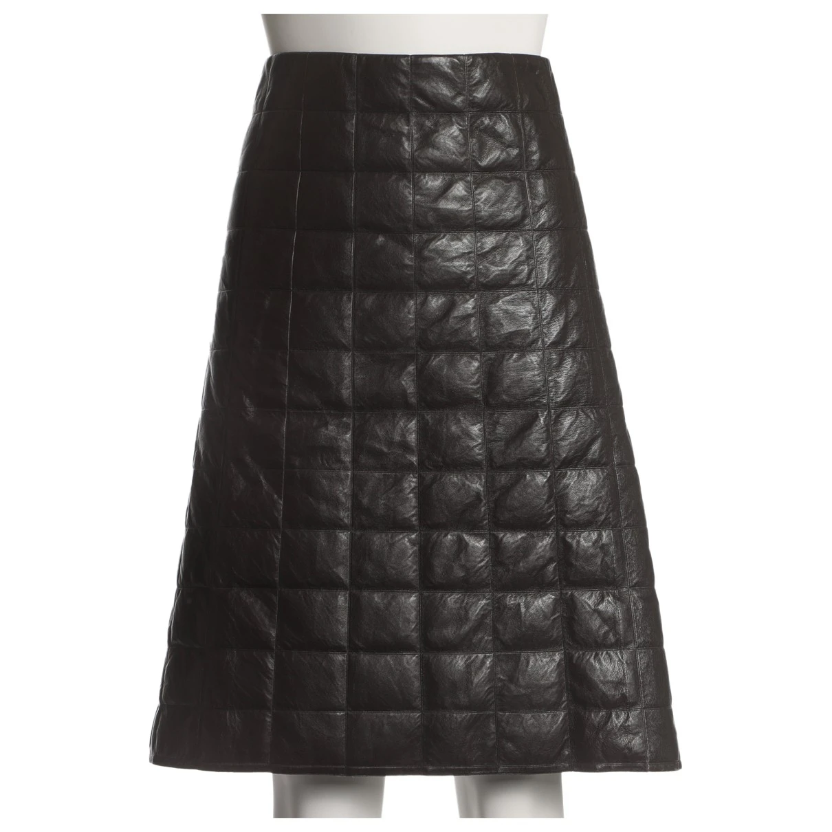 Pre-owned Bottega Veneta Leather Skirt In Brown