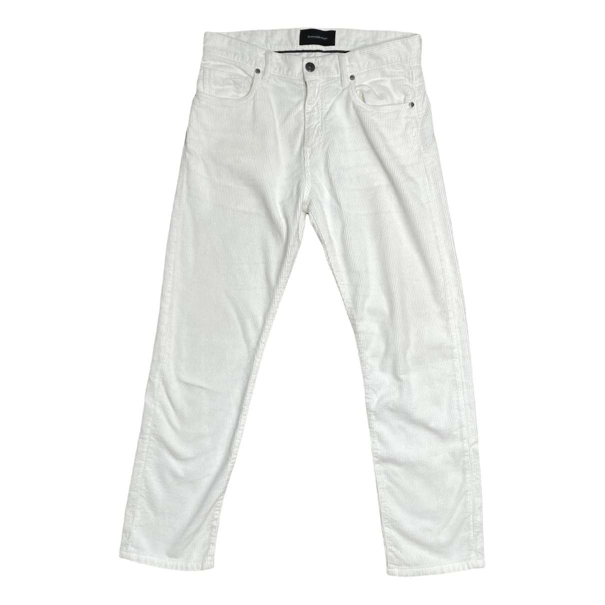 Pre-owned Ermenegildo Zegna Trousers In White
