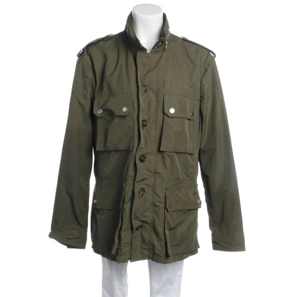 Pre-owned Moncler Coat In Green