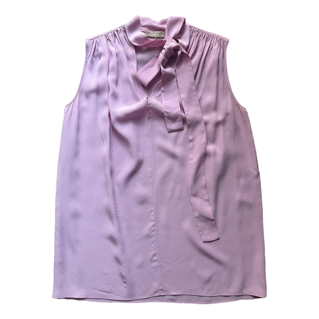 Pre-owned Emilio Pucci Silk Blouse In Pink