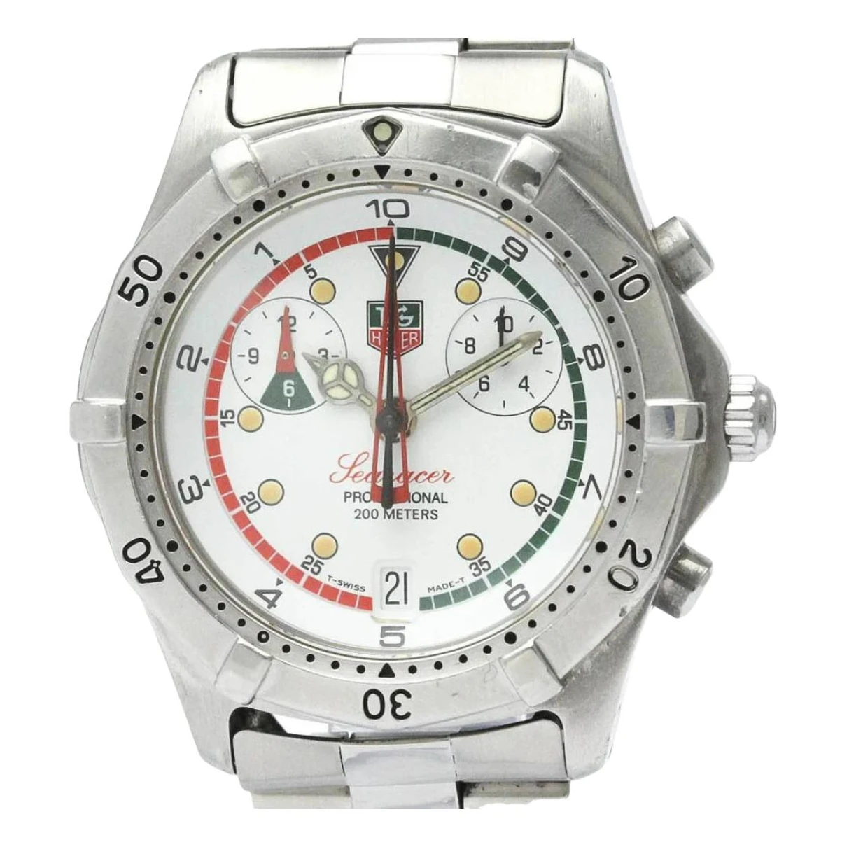 Pre-owned Tag Heuer Watch In White