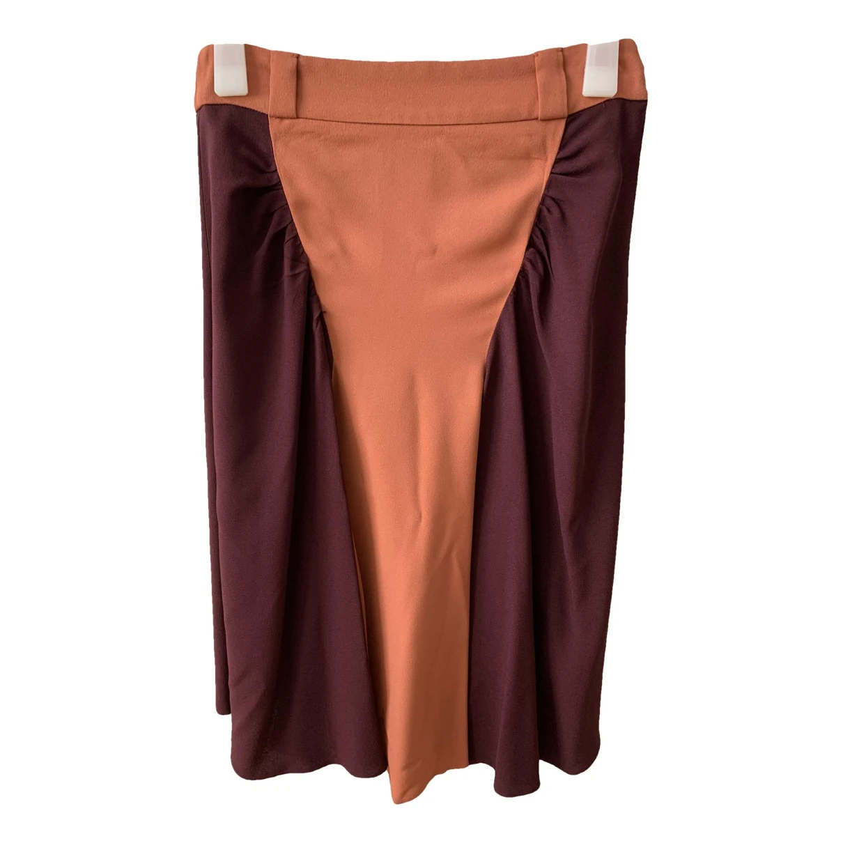 Pre-owned Prada Mid-length Skirt In Burgundy