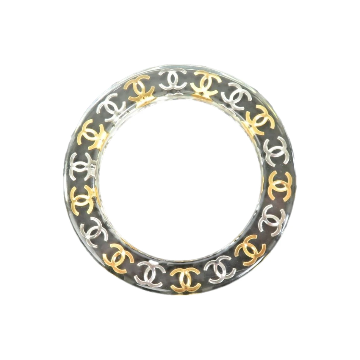 Pre-owned Chanel Cc Bracelet In White