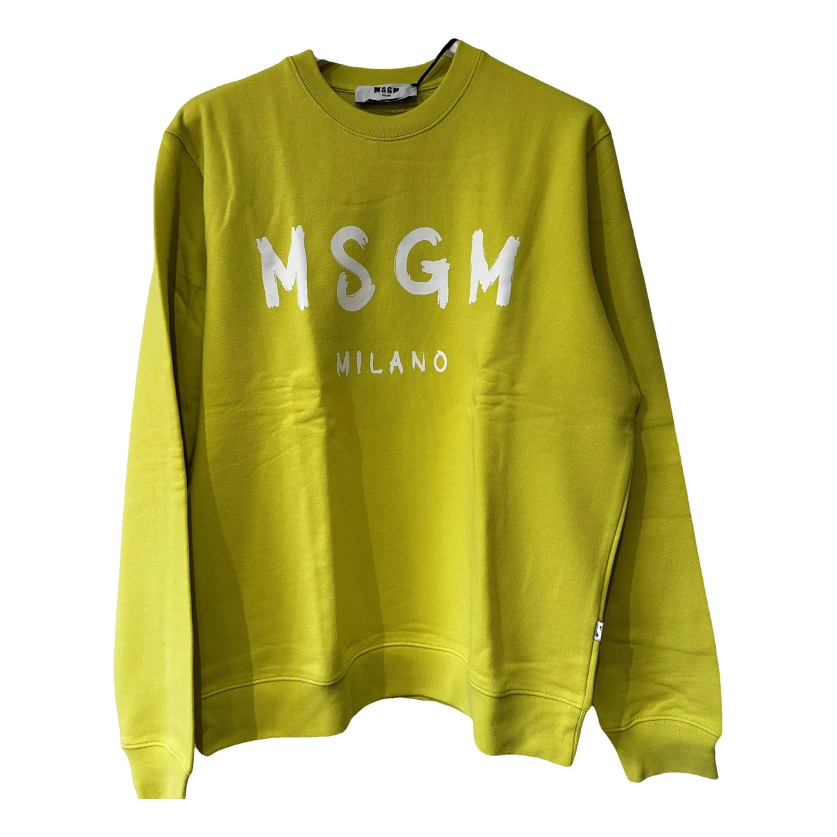 Pre-owned Msgm Sweatshirt In Yellow