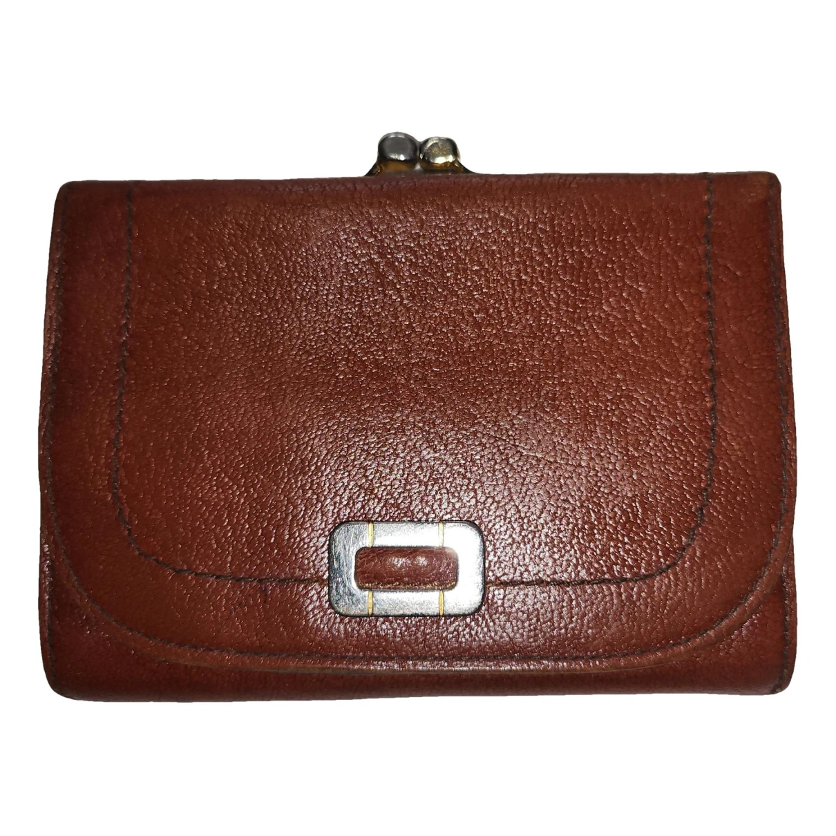 Pre-owned Le Tanneur Leather Wallet In Camel