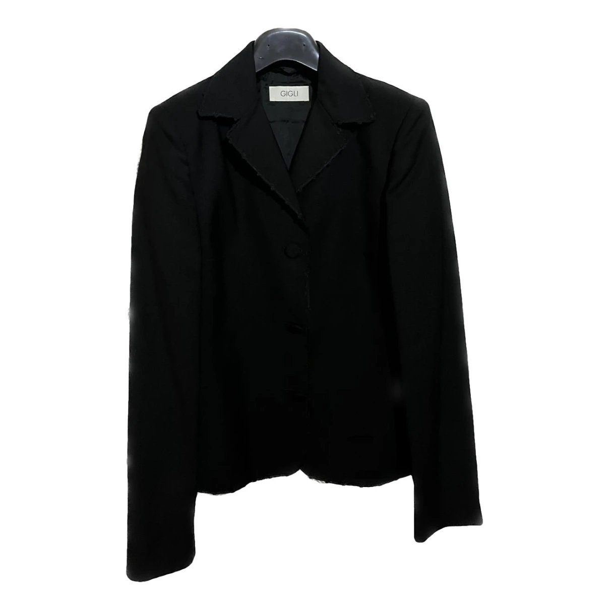 Pre-owned Romeo Gigli Wool Suit Jacket In Black
