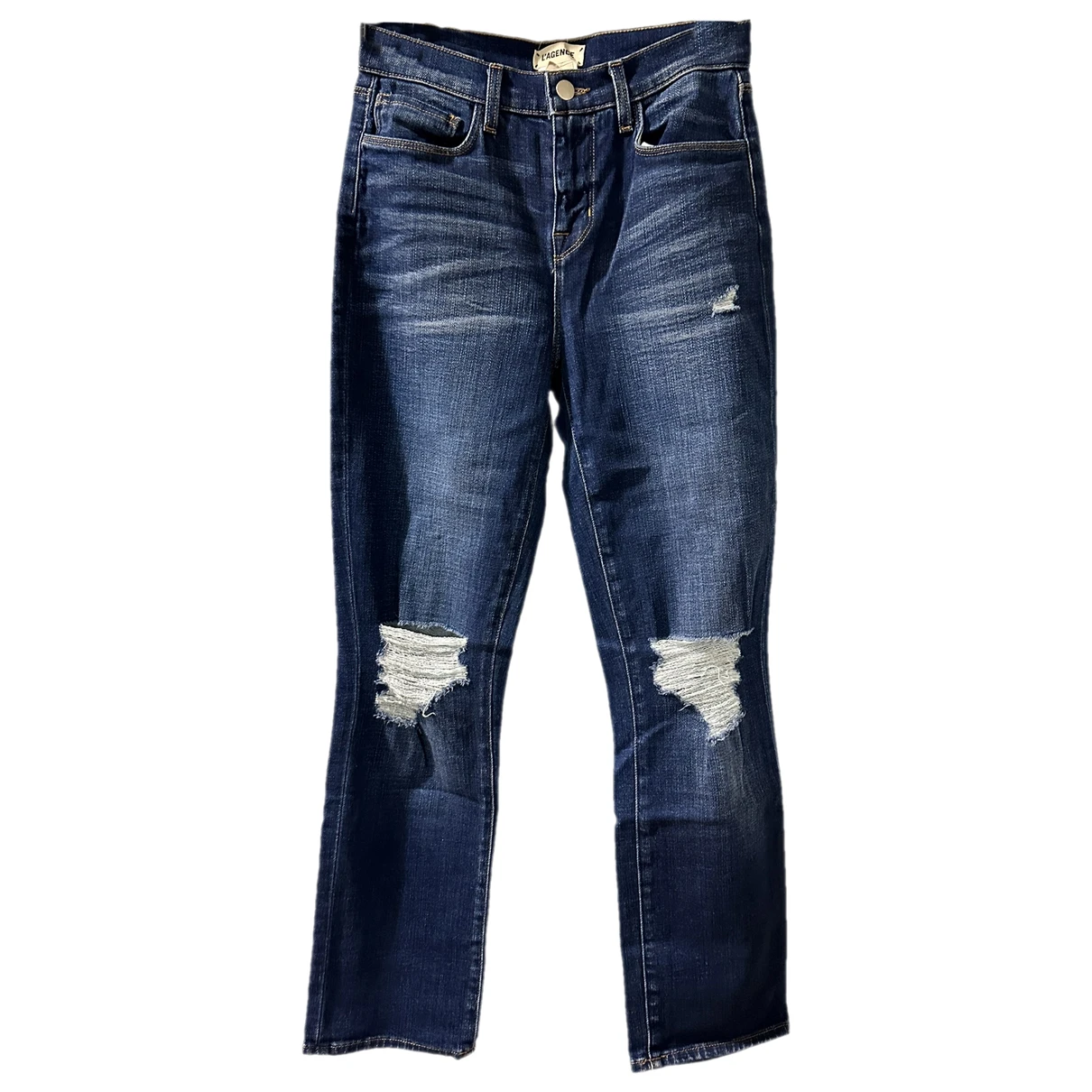 Pre-owned L Agence Bootcut Jeans In Blue