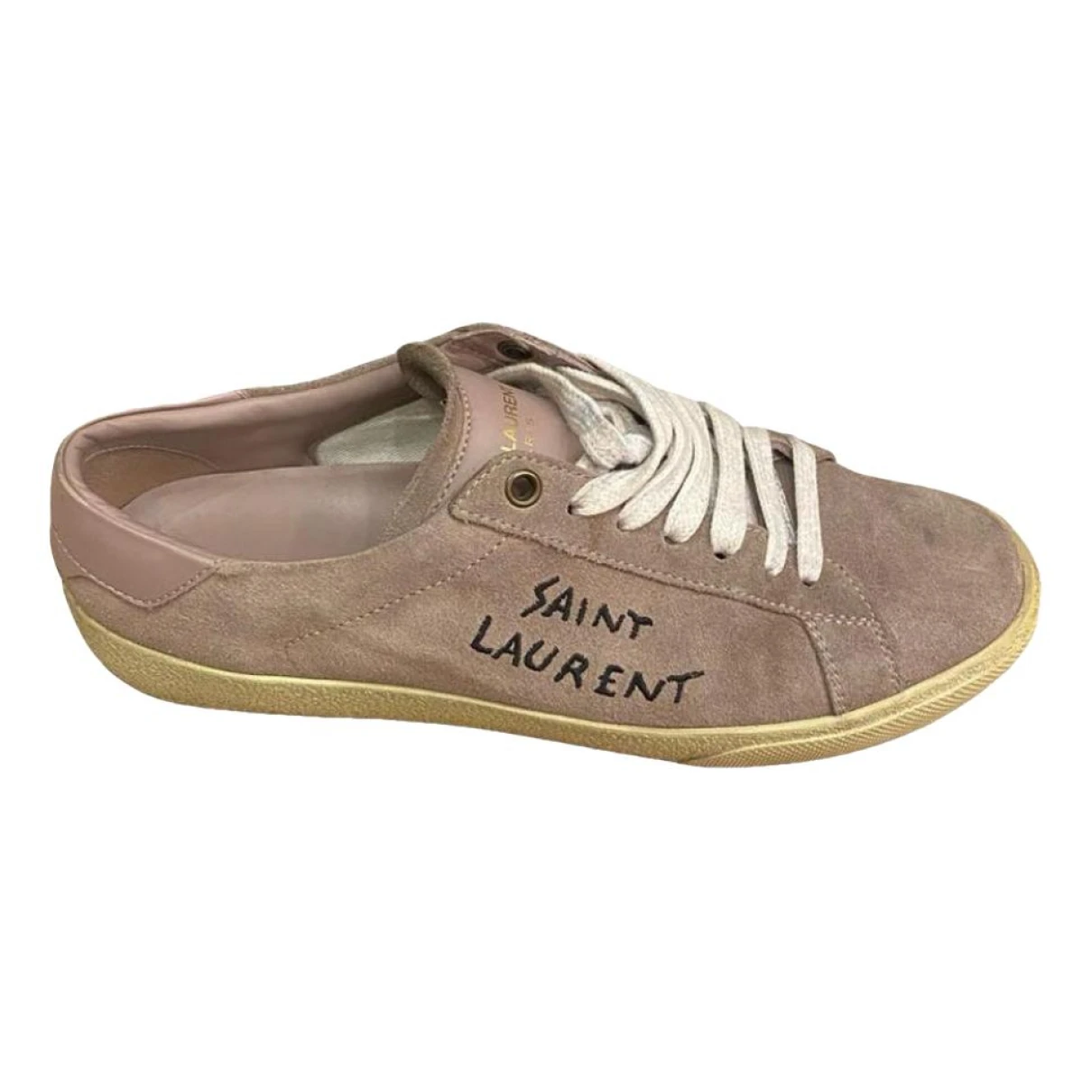 Pre-owned Saint Laurent Trainers In Pink