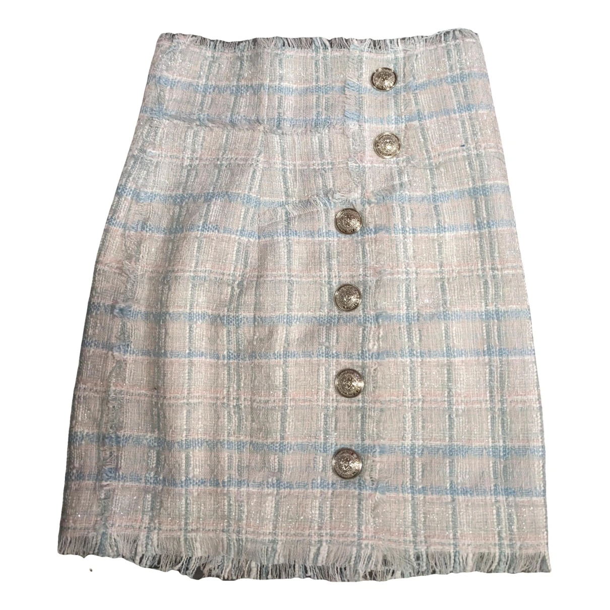 Pre-owned Balmain Tweed Skirt Suit In Other