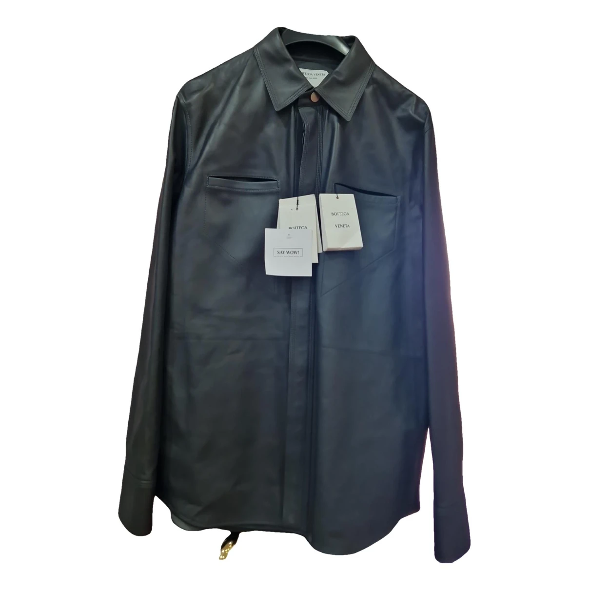 Pre-owned Bottega Veneta Leather Vest In Black