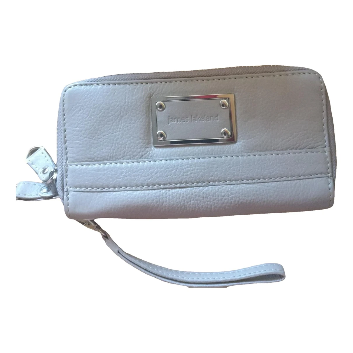 Pre-owned James Lakeland Leather Purse In Beige