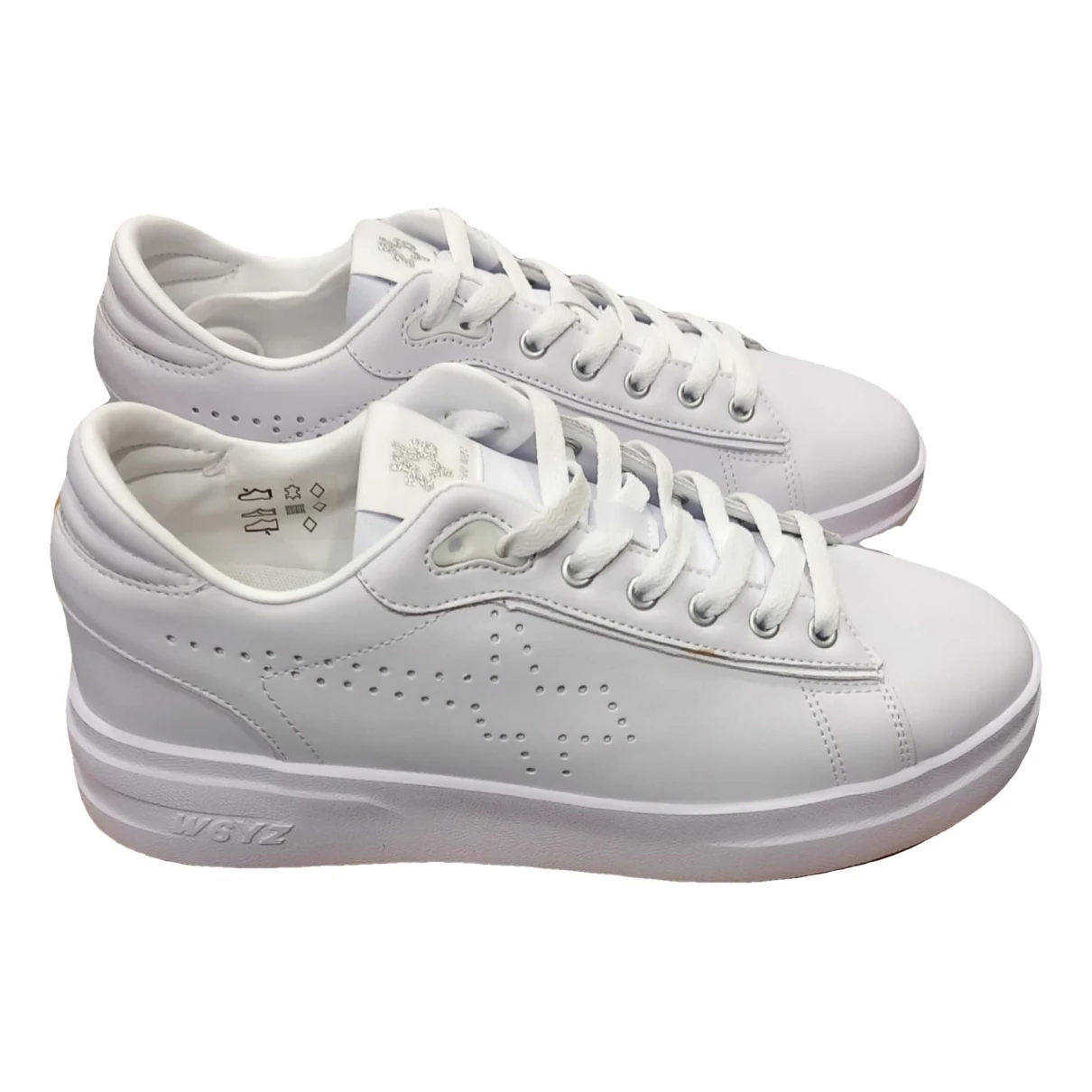 Pre-owned W6yz Leather Trainers In White