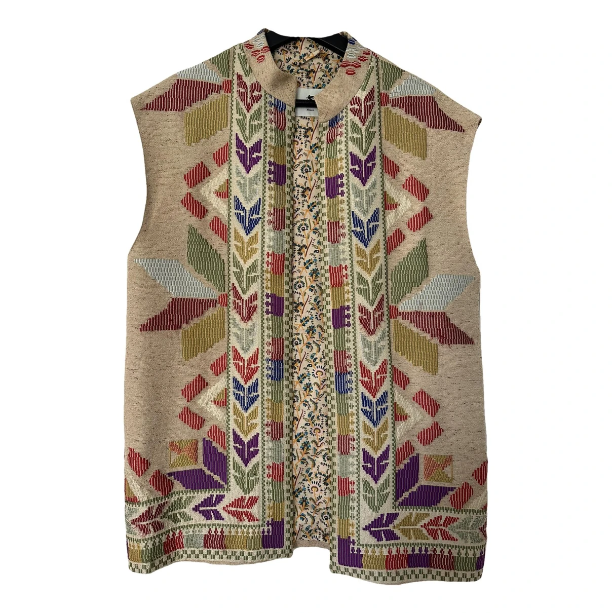 Pre-owned Etro Silk Short Vest In Multicolour