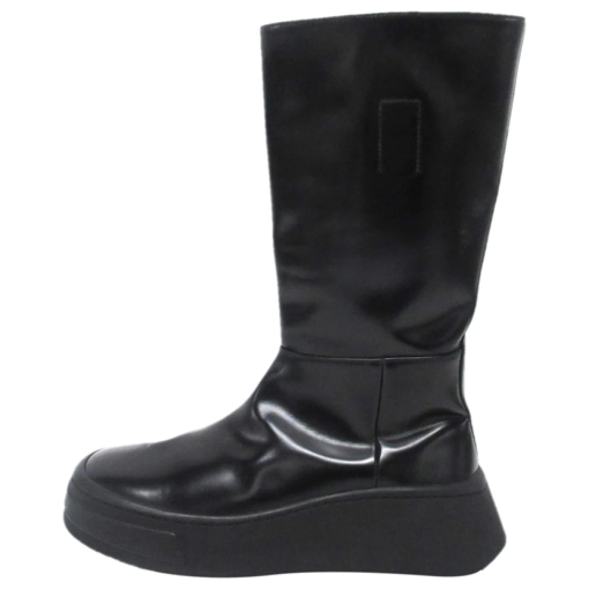 Pre-owned Shrimps Leather Boots In Black