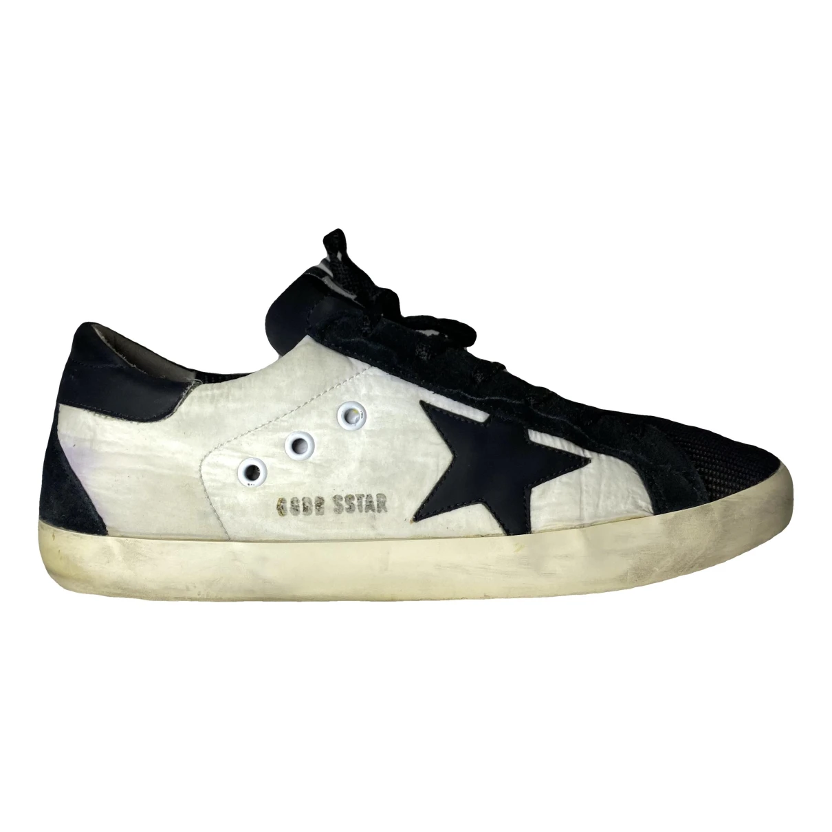 Pre-owned Golden Goose Cloth Low Trainers In White