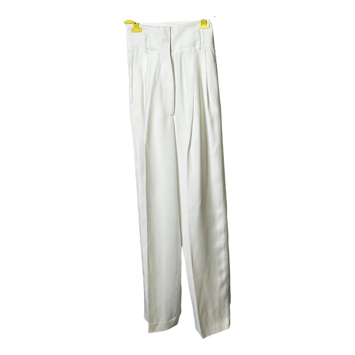 Pre-owned Golden Goose Large Pants In White