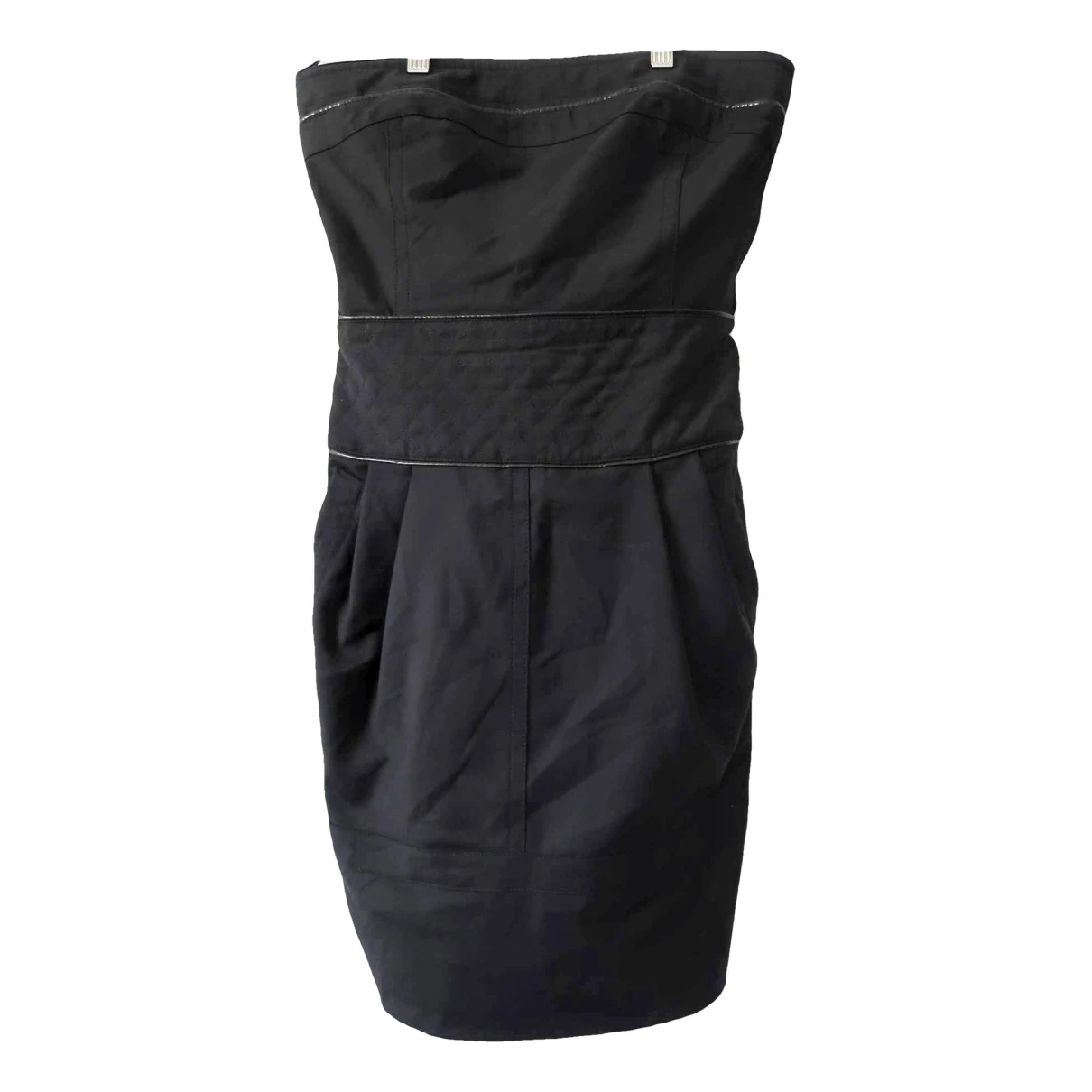 Pre-owned Atos Lombardini Mini Dress In Black