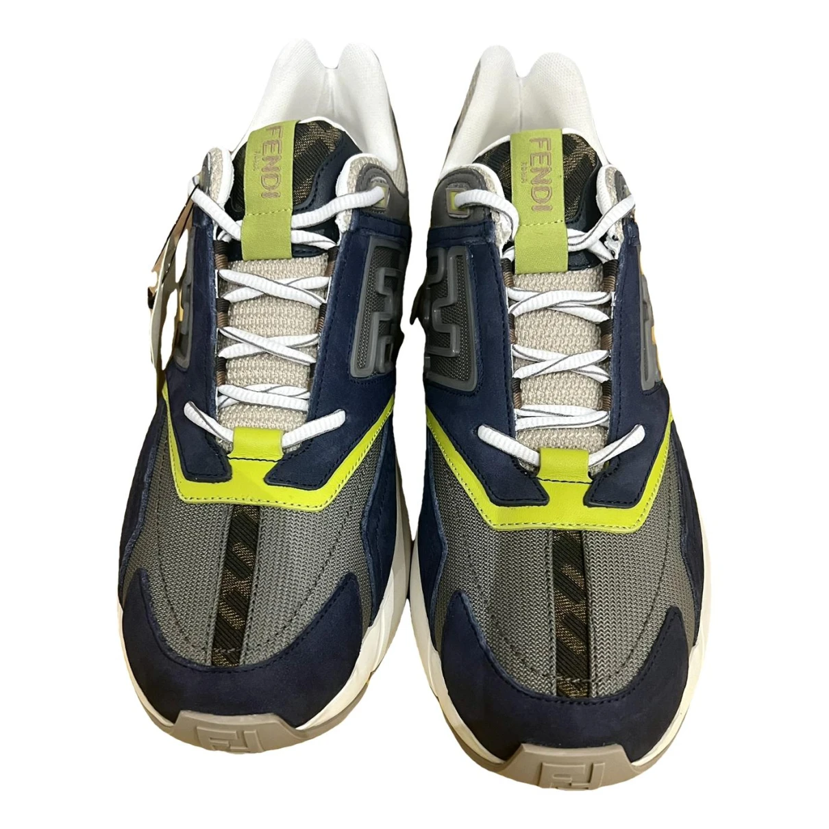 Pre-owned Fendi Low Trainers In Navy