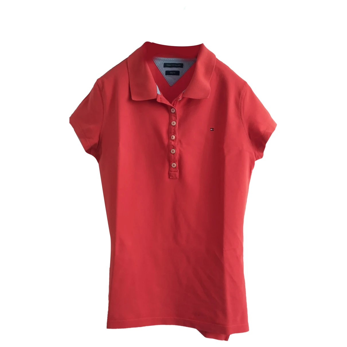 Pre-owned Tommy Hilfiger Polo In Orange