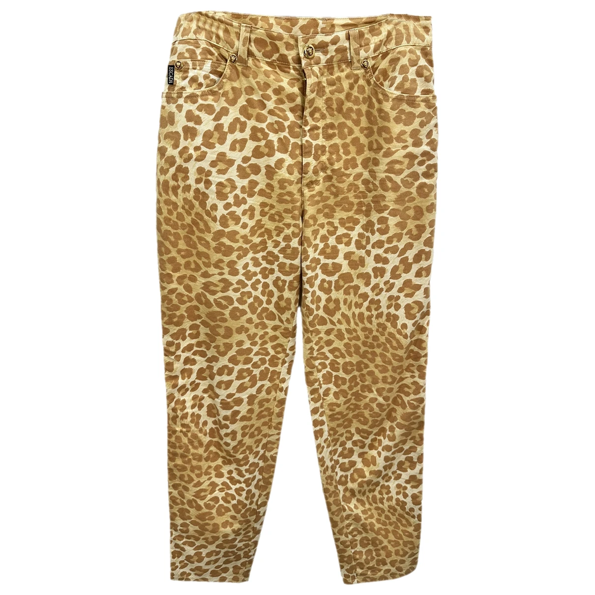 Pre-owned Escada Straight Pants In Camel