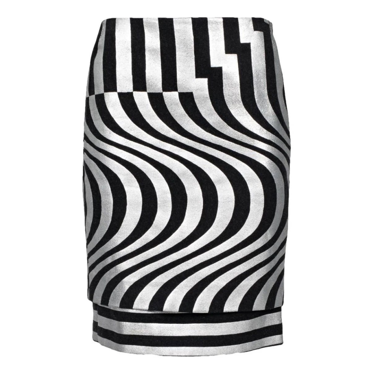 Pre-owned Dries Van Noten Wool Mid-length Skirt In Grey