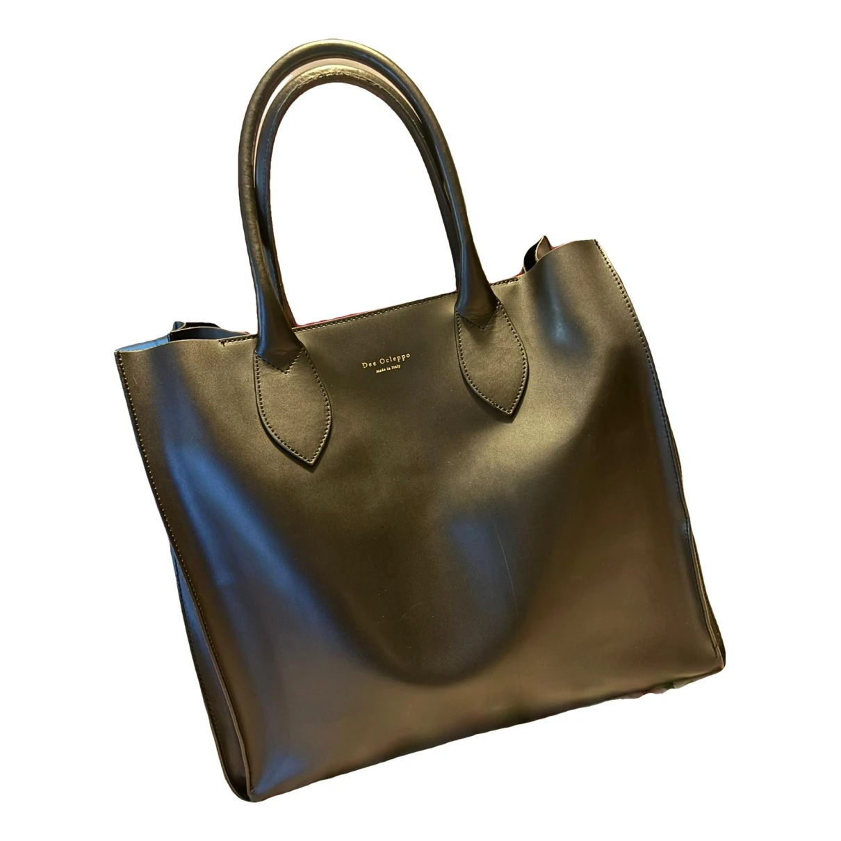 Pre-owned Dee Ocleppo Leather Handbag In Black