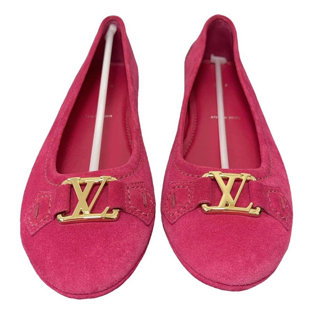 Pre-owned Louis Vuitton Dreamy Rose Velvet Ballet Flats In Other