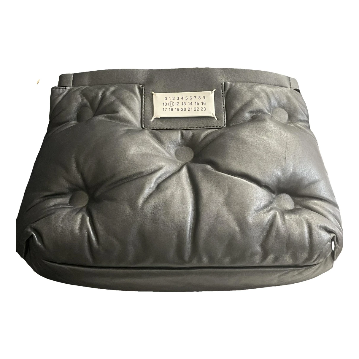 Pre-owned Maison Margiela Glam Slam Leather Crossbody Bag In Black