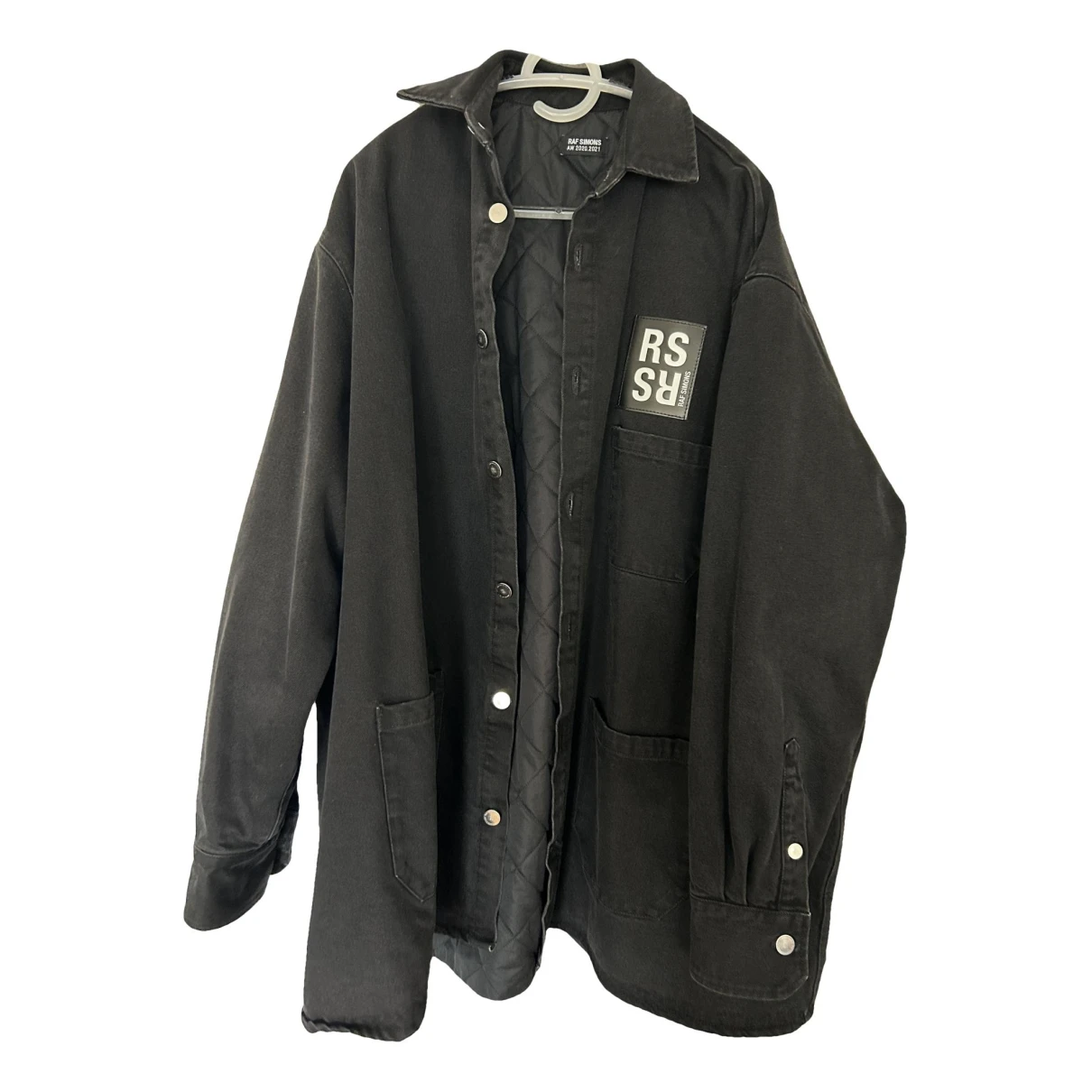 Pre-owned Raf Simons Coat In Black