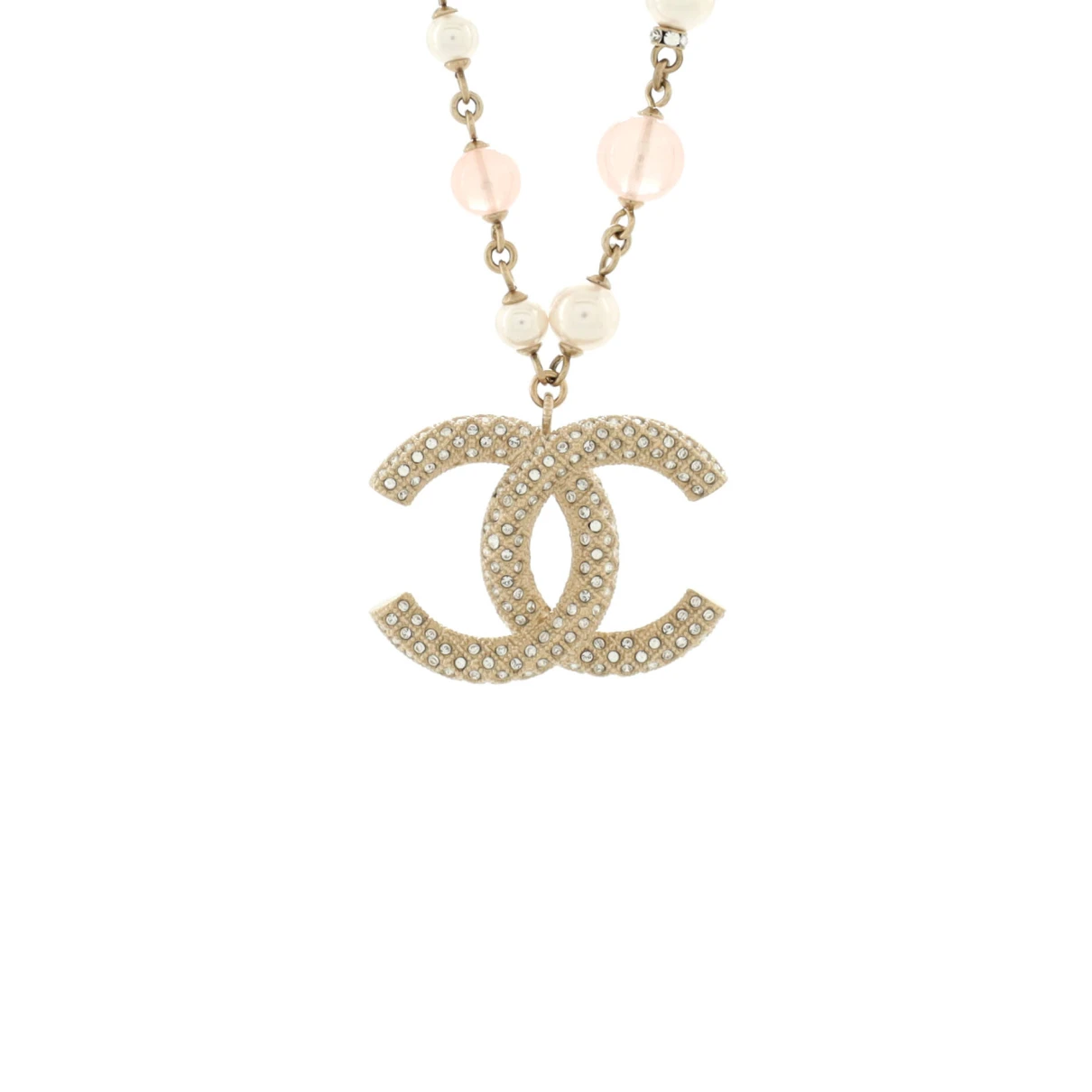 Pre-owned Chanel Necklace In Pink