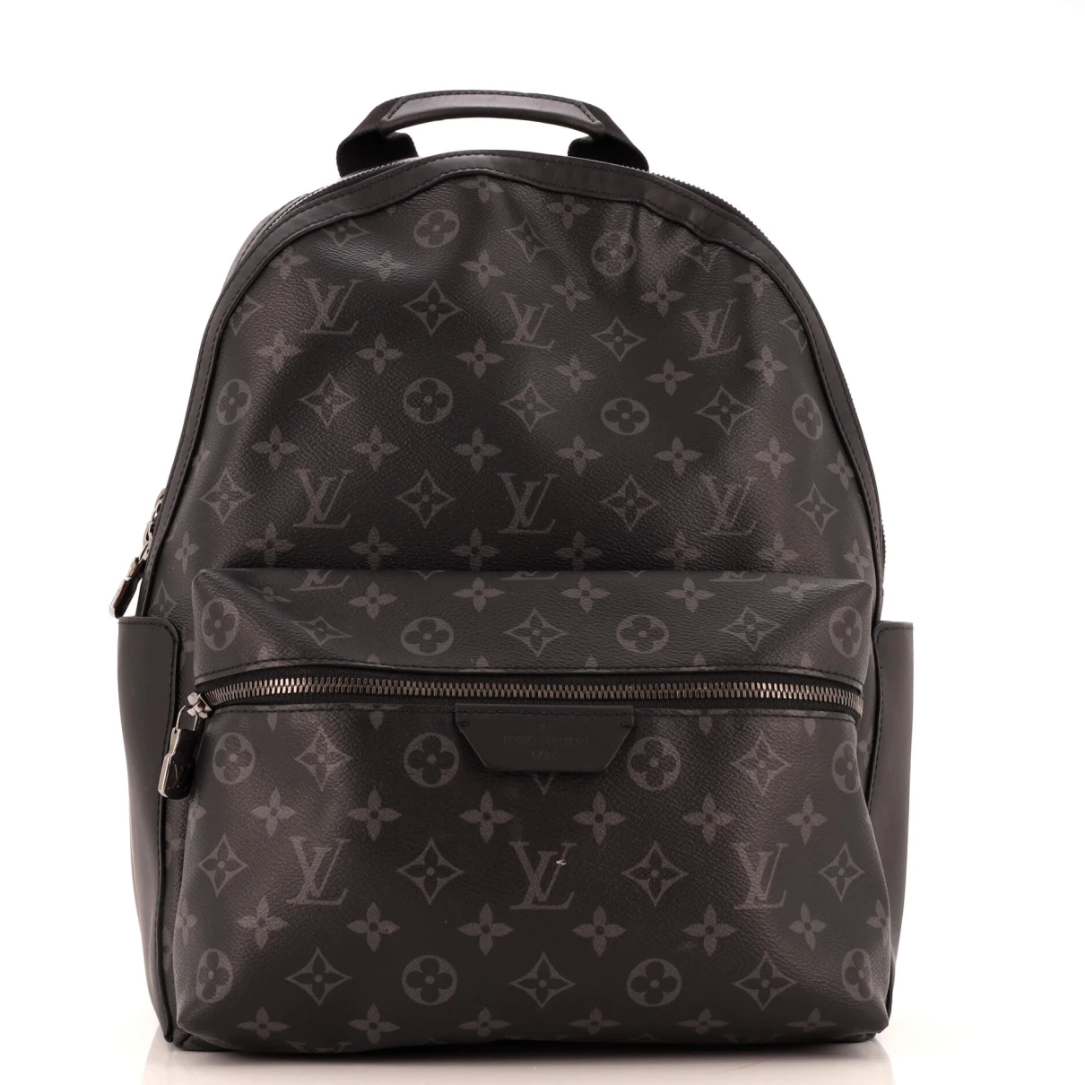 Pre-owned Louis Vuitton Leather Backpack In Black