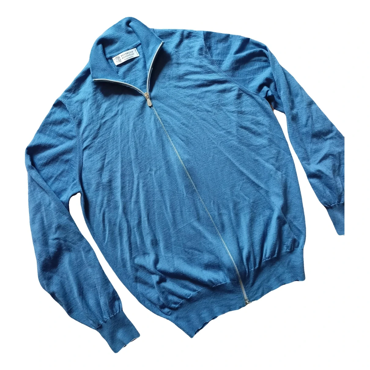 Pre-owned Brunello Cucinelli Wool Knitwear & Sweatshirt In Blue